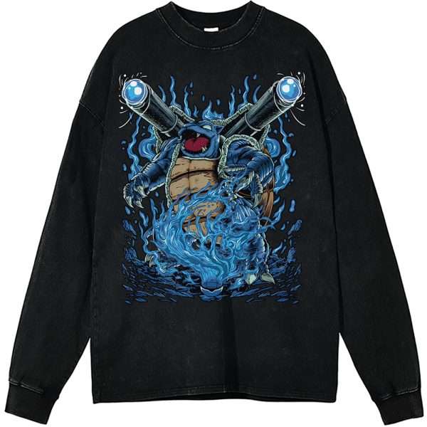 Blastoise Long Sleeve, Pokemon Long Sleeve, Anime Long Sleeve, Vintage Long Sleeve Tee