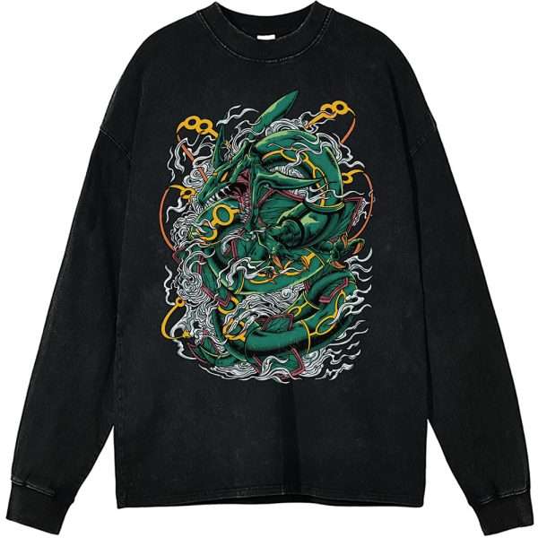 Rayquaza Long Sleeve, Pokemon Long Sleeve, Anime Long Sleeve, Vintage Long Sleeve Tee