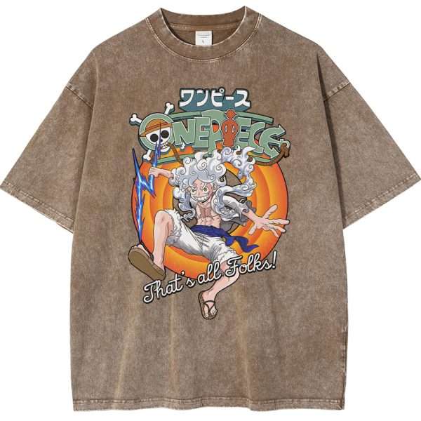 Monkey D Luffy Shirt, One Piece Shirt, Anime Oversized Vintage Tee