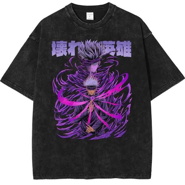 Satoru Gojo Shirt, Jujutsu Kaisen Shirt, Anime Oversized Vintage Tee