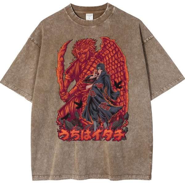 Itachi Uchiha Shirt, Akatsuki Shirt, Naruto Anime  Vintage Oversized Tee