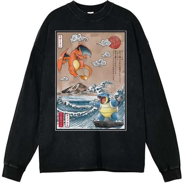 Pokemon Long Sleeve, Charizard Long Sleeve, Blastoise Long Sleeve, Anime Long Sleeve, Vintage Long Sleeve Tee