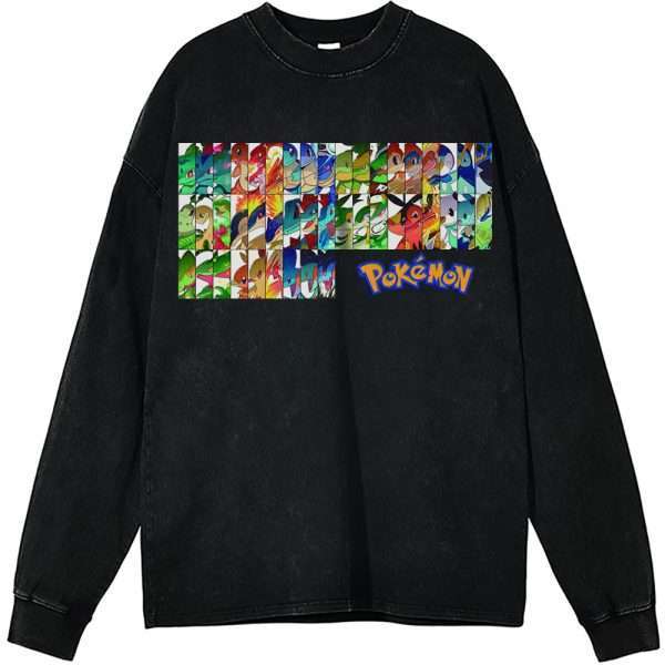 Pokemon Long Sleeve, Anime Long Sleeve, Vintage Long Sleeve Tee