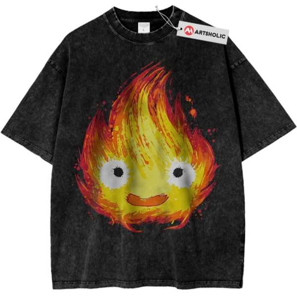 Calcifer Shirt, Howl's Moving Castle Shirt, Studio Ghibli Shirt, Anime Shirt, Vintage T-Shirt