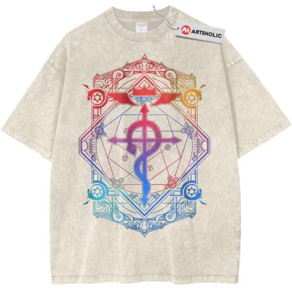 Fullmetal Alchemist Shirt, Anime Shirt, Vintage Tee - Apricot, L
