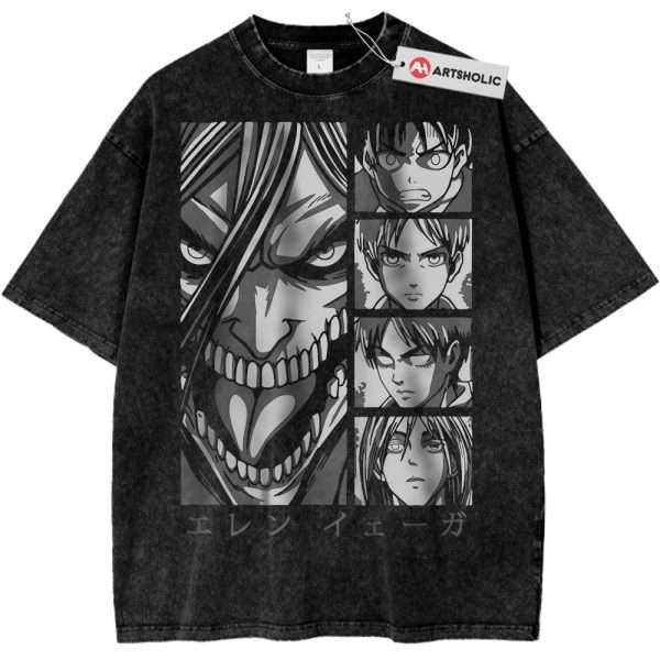 Eren Yeager Shirt, Attack On Titan Shirt, AOT Shirt, Anime Shirt, Vintage T-Shirt