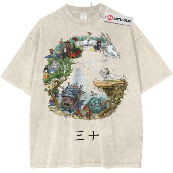 Studio Ghibli Shirt, Anime Shirt, Vintage Tee - Apricot, M