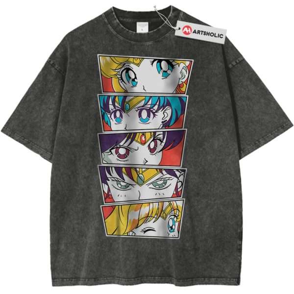 Sailor Moon Shirt, Anime Shirt, Vintage T-Shirt - Pirate Gray, M