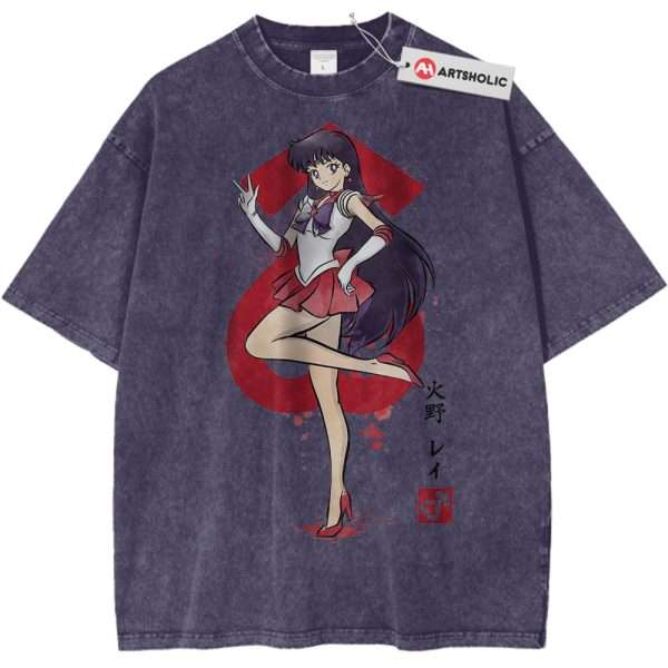 Sailor Mars Shirt, Sailor Moon Shirt, Anime Shirt, Vintage Tee - Purple Haze, 2XL