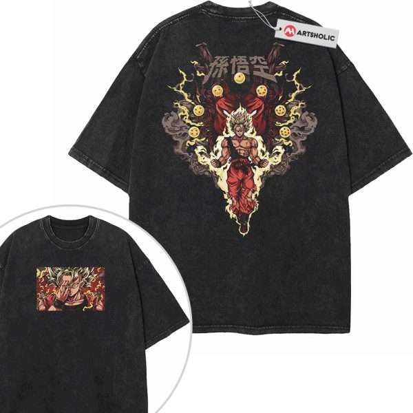 Son Goku Shirt, Dragon Ball Z Shirt, DBZ Shirt, Anime Shirt, Vintage T-Shirt 2-Sided