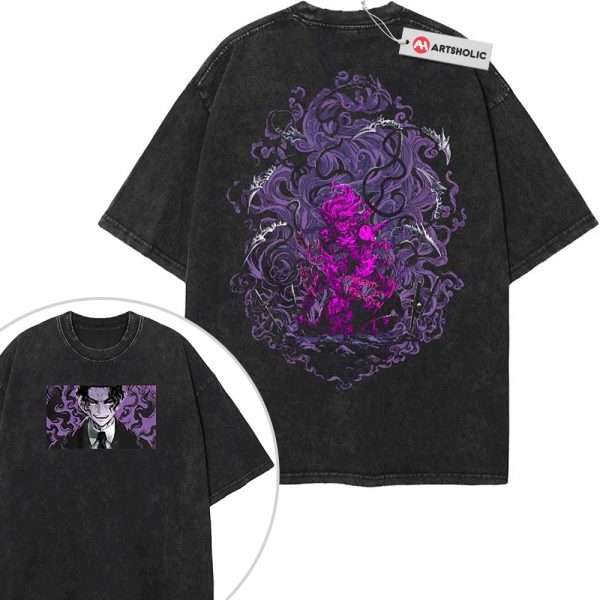 Muzan Kibutsuji Shirt, Demon Slayer Shirt, Anime Shirt, Vintage T-Shirt 2-Sided