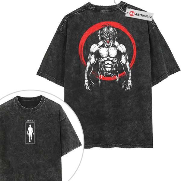 Eren Yeager Shirt, Attack on Titan Shirt, AOT Shirt, Anime Shirt, Vintage T-Shirt 2-Sided