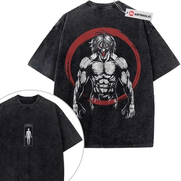 Eren Yeager Shirt, Attack on Titan Shirt, AOT Shirt, Anime Shirt, Vintage T-Shirt 2-Sided