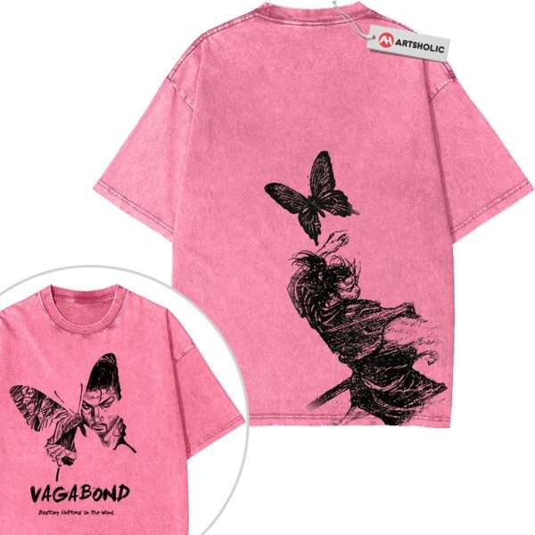 Takezo Shirt, Musashi Miyamoto Shirt, Vagabond Shirt, Anime Shirt, Vintage T-Shirt 2-Sided