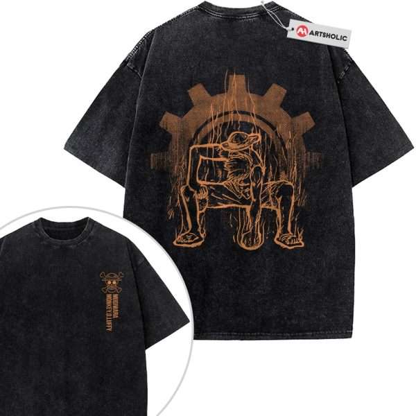 Monkey D Luffy Shirt, One Piece Shirt, Anime Shirt, Vintage T-Shirt 2-Sided