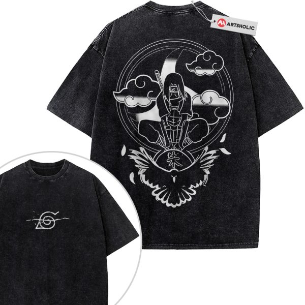 Itachi Uchiha Shirt, Naruto Shirt, Anime Shirt, Vintage T-Shirt 2-Sided