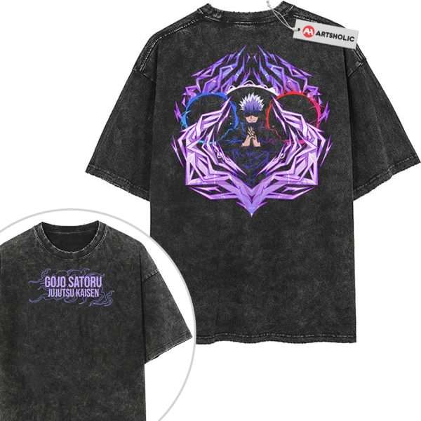 Satoru Gojo Shirt, Jujutsu Kaisen Shirt, Anime Shirt, Vintage T-Shirt 2-Sided