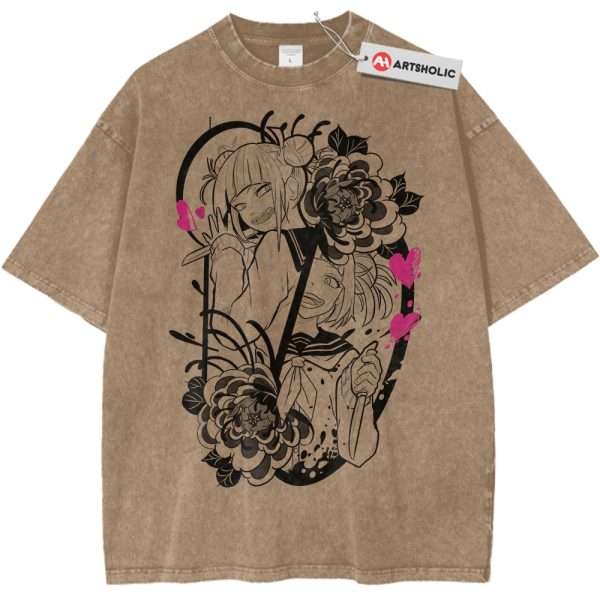 Himiko Toga Shirt, MHA Shirt, Anime Shirt, Vintage Tee - Light Brown, M