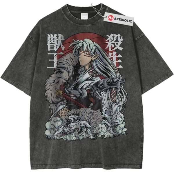 Sesshomaru Shirt, Inuyasha Shirt, Anime Shirt, Vintage Tee - Pirate Gray, XL