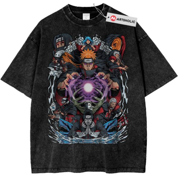 Akatsuki Shirt, Naruto Shirt, Anime Shirt, Vintage Tee