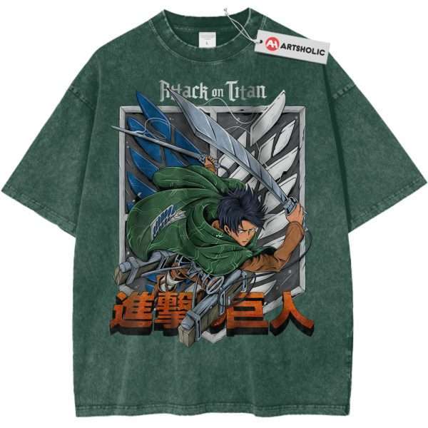Levi Ackerman Shirt, Attack On Titan Shirt, AOT Shirt, Anime Shirt, Vintage Tee