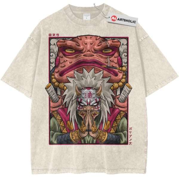 Jiraiya Shirt, Naruto Shirt, Anime Shirt, Vintage T-Shirt - Apricot, XS