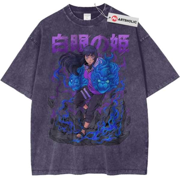Hinata Hyuga Shirt, Naruto Shirt, Anime Shirt, Vintage T-Shirt - Purple Haze, L