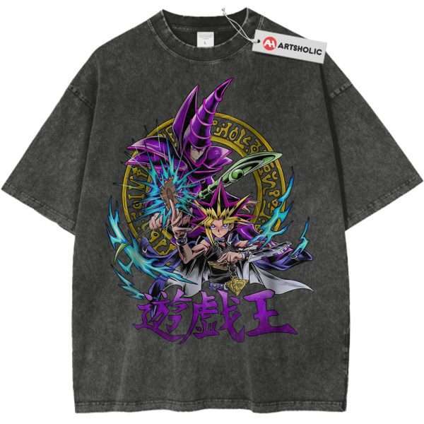 Dark Magician Shirt, Muto Shirt, Anime Shirt, Vintage Tee - Pirate Gray, XL