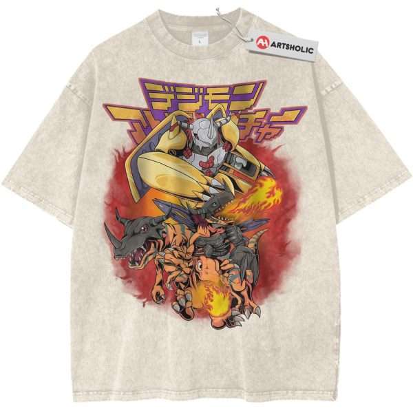 Agumon Shirt, WarGreymon Shirt, Digimon Adventure Shirt, Anime Shirt, Vintage T-Shirt - Apricot, XS