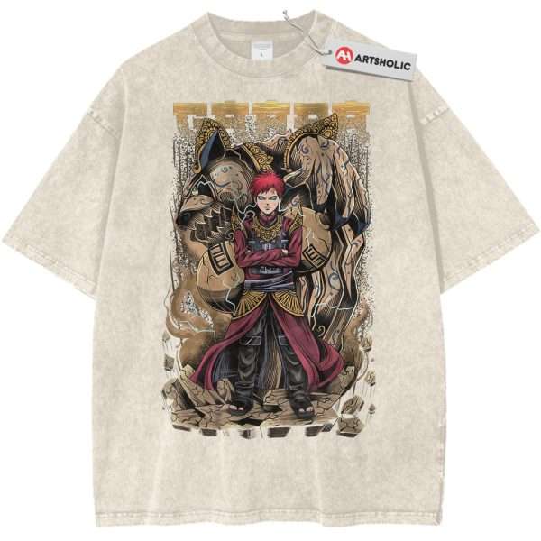 Gaara Shirt, Naruto Shirt, Anime Shirt, Vintage Tee - Apricot, XL