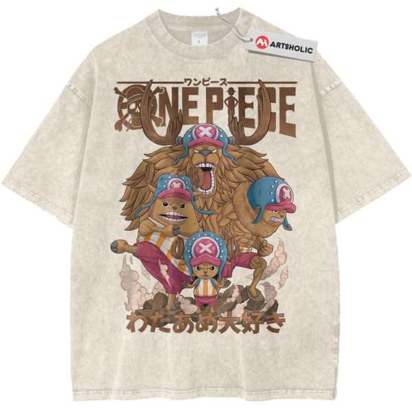 Tony Tony Chopper Shirt, One Piece Shirt, Anime Shirt, Vintage Tee - Apricot, XL