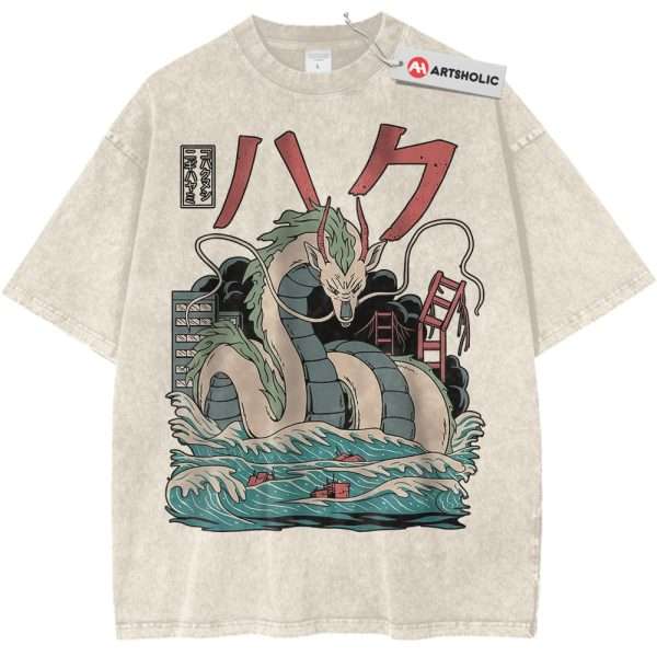 Haku Shirt, Spirited Away Shirt, Studio Ghibli Shirt, Anime Shirt, Vintage Tee - Apricot, S