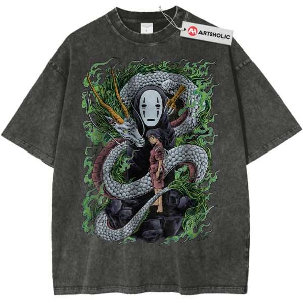 Spirited Away Shirt, Studio Ghibli Shirt, Anime Shirt, Vintage Tee - Pirate Gray, XL