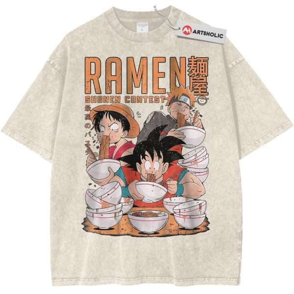 Son Goku Shirt, Luffy Shirt, Naruto Shirt, Anime Shirt, Vintage Tee - Apricot, 3XL