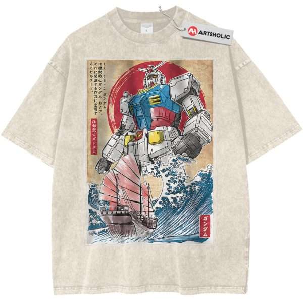 RX-78-2 Gundam Shirt, Anime Shirt, Vintage T-Shirt - Apricot, M