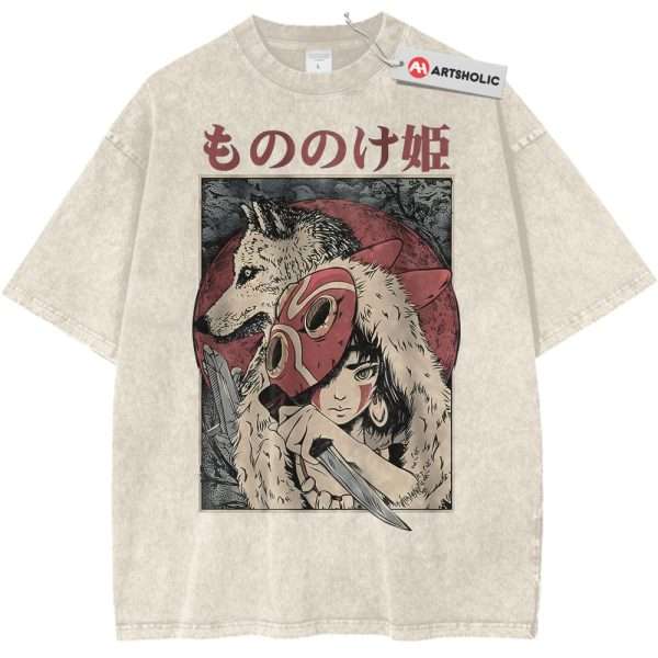 Princess Mononoke Shirt, Studio Ghibli Shirt, Anime Shirt, Vintage T-Shirt - Apricot, M