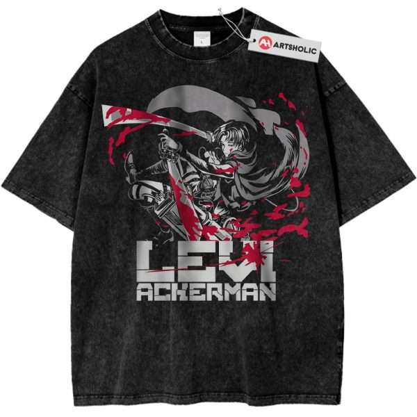 Levi Ackerman Shirt, Attack On Titan Shirt, AOT Shirt, Anime Shirt, Vintage Tee