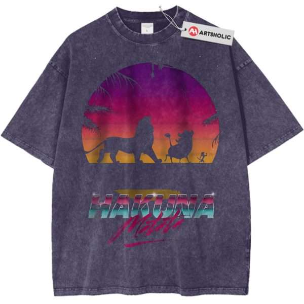 Hakuna Matata Shirt, The Lion King Shirt, Disney Shirt, Animated Shirt, Vintage T-Shirt - Purple Haze, M