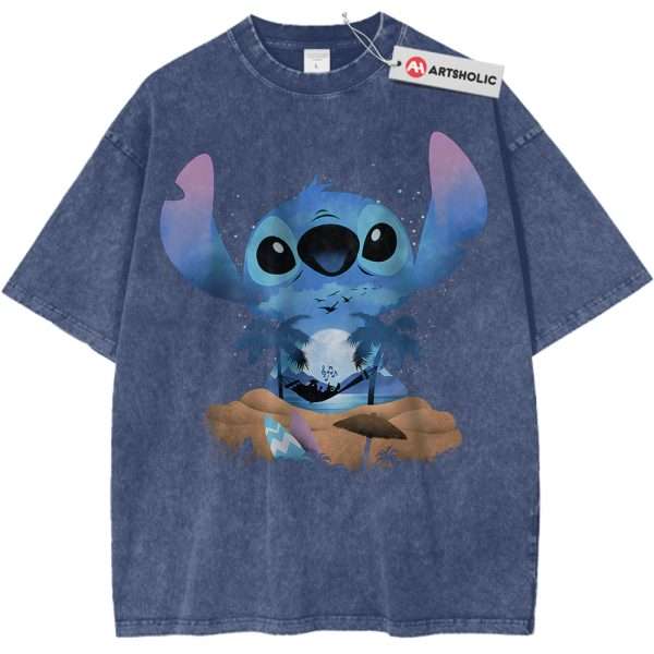 Lilo and Stitch Shirt, Disney Shirt, Animated Shirt, Vintage Tee - Dark Blue, XL