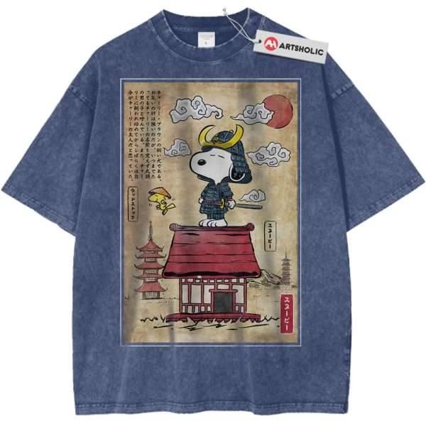 Snoopy Shirt, Peanuts Shirt, Animated Shirt, Vintage T-Shirt - Dark Blue, L