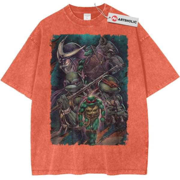 Teenage Mutant Ninja Turtles Shirt, TMNT Shirt, Animated Shirt, Vintage Tee - Orange, M
