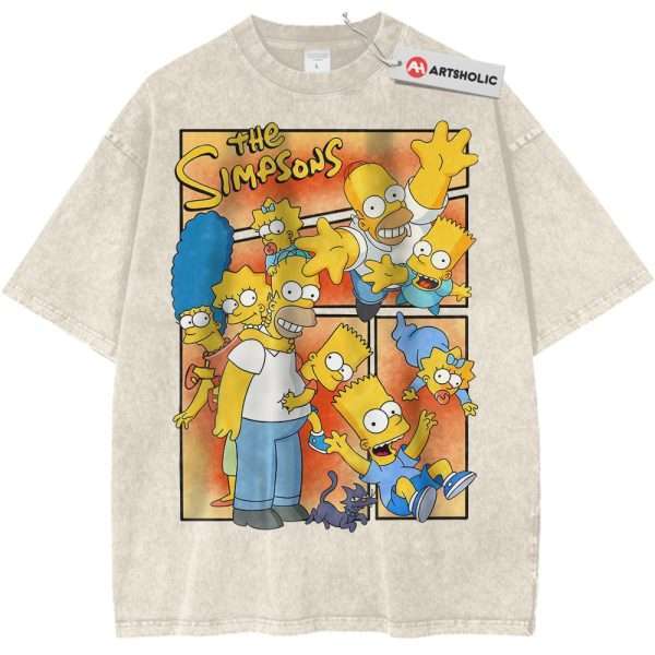 The Simpsons Shirt, Animated Shirt, Vintage Tee - Apricot, S