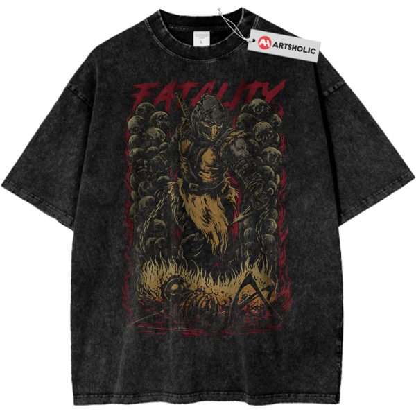 Scorpion Shirt, Mortal Kombat Shirt, Game Vintage T-Shirt