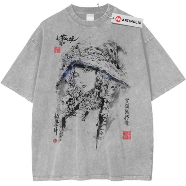 Ranni the Witch Shirt, Elden Ring Shirt, Game Shirt, Vintage T-Shirt - Light Gray, 2XL