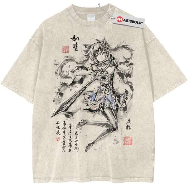 Keqing Shirt, Genshin Impact Shirt, Game Shirt, Vintage T-Shirt