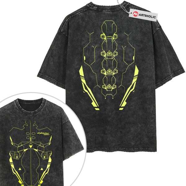 Sandevistan Shirt, Cyberpunk Shirt, Game Shirt, Vintage T-Shirt 2-Sided