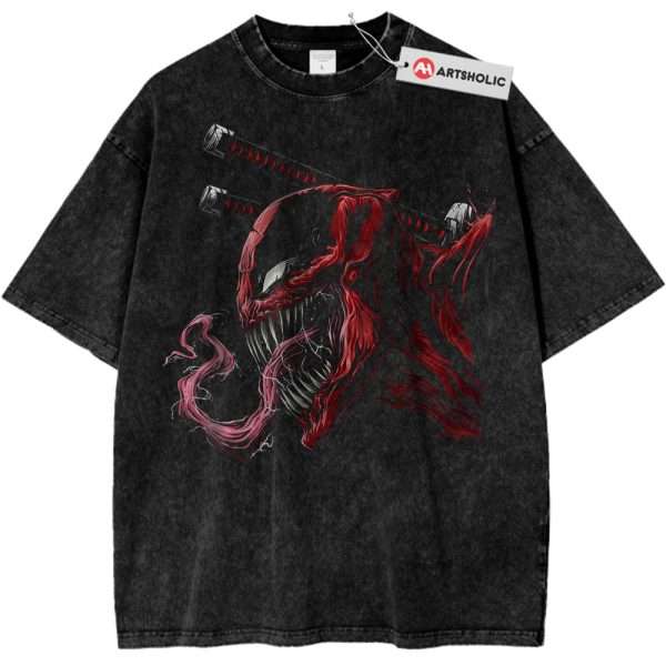 Deadpool x Venom Shirt, Marvel Comics Shirt, Vintage T-Shirt - Black, M