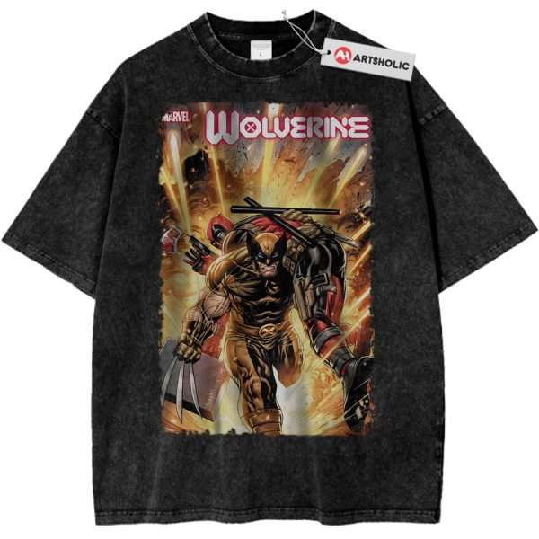 Deadpool vs Wolverine Shirt, Marvel Comics Shirt, Vintage T-Shirt
