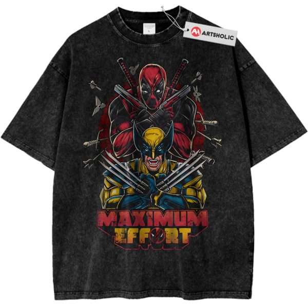 Deadpool vs Wolverine Shirt, Marvel Comics Shirt, Vintage T-Shirt