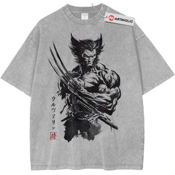 Wolverine Shirt, X-Men Shirt, Marvel Comics Shirt, Vintage Tee - Light Gray, L